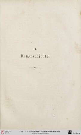 II. Baugeschichte