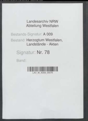 Landtagsproposition (Abschrift)