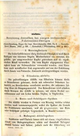 Die chemisch-technischen Mitteilungen der neuesten Zeit. 3. 1850/52