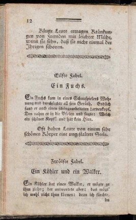 Eilfte Fabel. - Zwanzigste Fabel.
