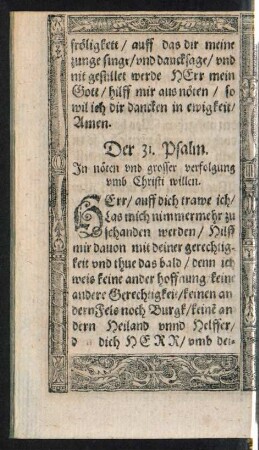 Der 31. Psalm. - Der 40. Psalm.