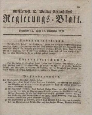 Nr. 45 : 18. December 1821