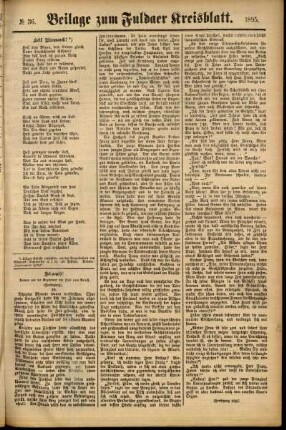 Zweite Ausgabe vom Samstag, den 23. März 1895.