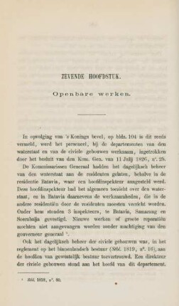 Zevende hoofdstuk. Openbare werken