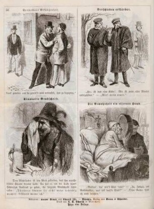 "Sonderbare Befangenheit" "Sinnvolle Grabschrift" "Verschieden erklärbar" "Die Gewohnheit ein eisernes Hemd"