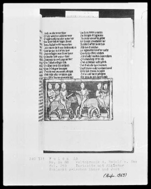 Rudolf von Ems, Weltchronik — Schlacht zwischen Abner und Asahel, Folio 259recto