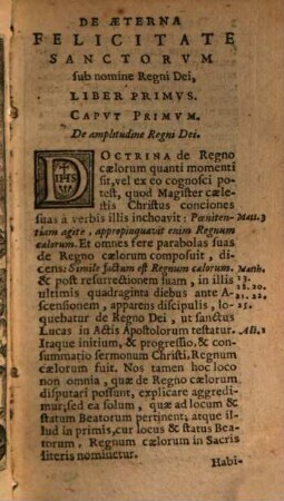 De Aeterna Felicitate Sanctorvm Libri Qvinqve : Ad Illustriß. et Reverendiß. D. Cardinalem Farnesium