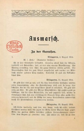 Bändchen 1: Im Völkerringen