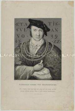 Brustbildnis des Markgrafen Georg von Brandenburg