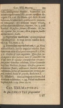 Cap. XXII. Matthaei. In quo Christus proponitur ...