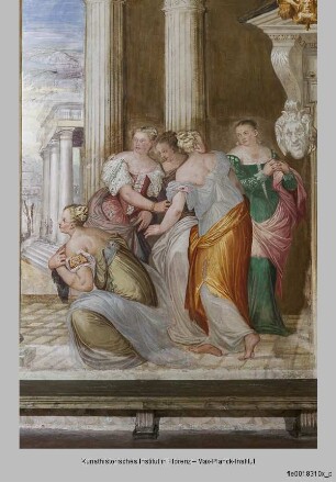 Villa Porto Colleoni; Salone del camino : Massinissa und Sophonisbe