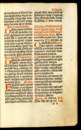 Modus orandi horas beate marie virginis iuxta chorum antiquum ecclesie Numburgensis.