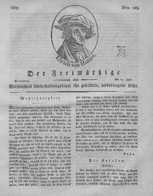 Nro. 125., Sonnabend, den 24. Juni 1809