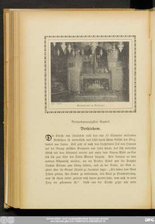 Dreiundzwanzigstes Kapitel. Bethlehem.
