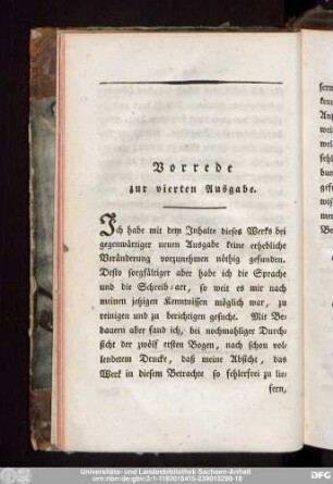 Vorrede zur vierten Ausgabe