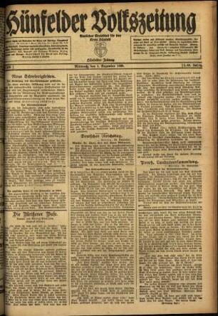 Ausgabe vom Mittwoch, den 01. Dezember 1920.