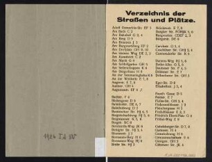 Stadtplan von Freital, 1:10 000, Lithographie, 1925 : Plan von Freital / bearbeitet vom Vermessungsbüro Otto Flach und vom Stadtvermessungsamt. - 1:10 000. - Dresden : Hermann , 1925. - 1 Kt. : mehrfarb. Lithogr. ; Blattgr. 49 x 49 cm + Mit Beih. (10 S.)