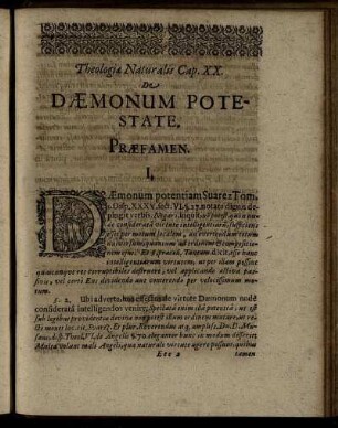 Cap. XX. De Dæmonum Potestate.