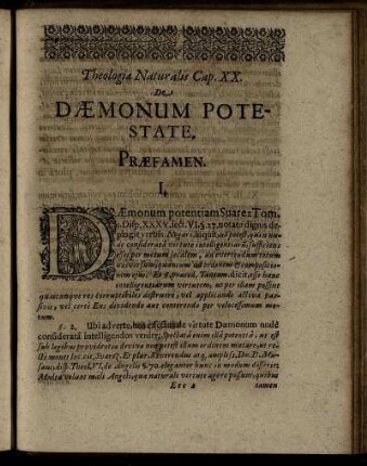 Cap. XX. De Dæmonum Potestate.