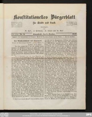 Konstitutionelles Bürgerblatt für Stadt und Land