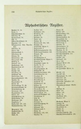 Alphabetisches Register