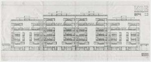 Gutachten Wohnbebauung Köthener Straße (nicht realisiert) – Westansicht. Berlin-Tiergarten, Köthener Straße 1-5