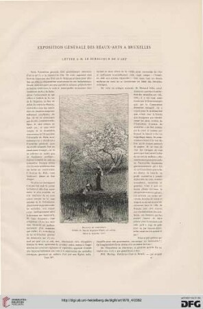 Exposition générale des Beaux-arts à Bruxelles: Lettre à M. le directeur de L'Art
