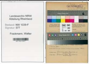Entnazifizierung Walter Frackmann , geb. 16.04.1901 (Angestellter)