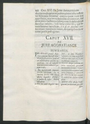 Caput XVII. De Jure Aggratiandi