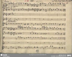 Il trionfo della fedeltà. Excerpts - Mus.1-F-82,2-8 : S, orch, bc