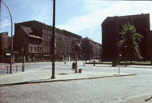 Berlin-Mitte. Hannoversche Straße. Blick zur Ecke Friedrichstraße