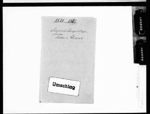 Stellen und Personal (1871-1899)
