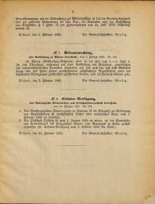 Amtsblatt des General-Inspectors des Thüringischen Zoll- und Handelsvereins. 1885