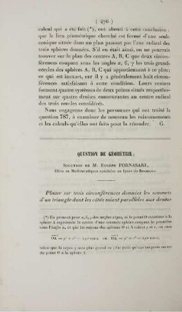 Questions de géométrie.