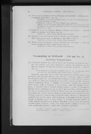 Versammlung zu Greifswald. - 1310 um Nov. 11.