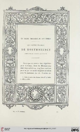 2. Pér. 20.1879: Le connétable de Montmorency, 2 : un grand seigneur du XVIe siècle