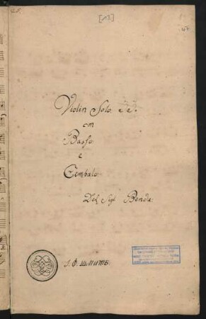 Sonaten; vl, bc; A-Dur; L 3. 100