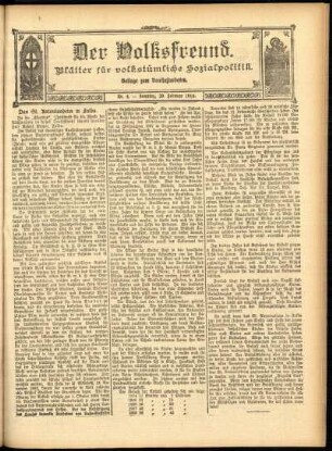 Ausgabe vom Sonntag, den 20. Februar 1910.