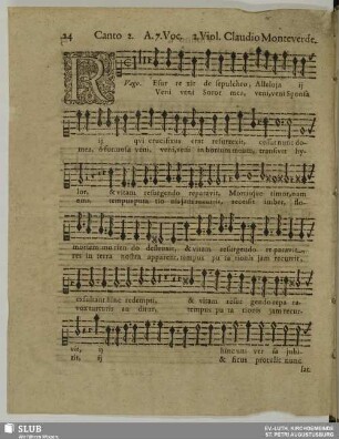 Monteverdi, Claudio: Resurrexit de sepulcro