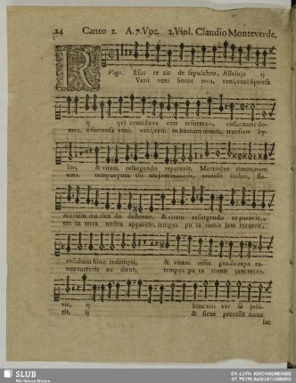 Monteverdi, Claudio: Resurrexit de sepulcro