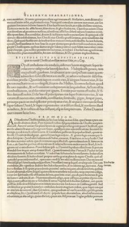 Epistola Sive Prophetia Iesaiae ...