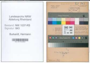 Entnazifizierung Hermann Burkardt , geb. 31.03.1905 (Techniker)