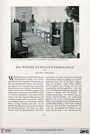 Die Wiener Kunstgewerbeschule