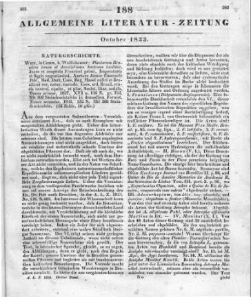 Pohl, J. B. E.: Plantarum Brasiliae icones et descriptiones hactenus ineditae. Iussu et auspiciis Francisci Primi, imperatoris et regis augustissimi. T. 1-2. Wien: Wallishauser 1827-31