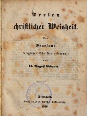 Perlen christlicher Weisheit