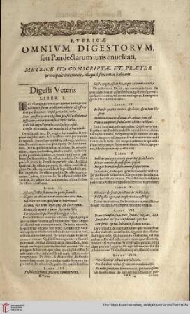 Rubricae Omnium Digestorum