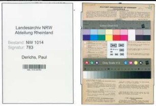 Entnazifizierung Paul Derichs , geb. 19.08.1898 (Schlosser)
