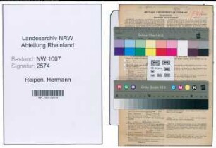 Entnazifizierung Hermann Reipen , geb. 09.02.1898 (Betriebsleiter)