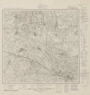 4453 (alte Nr.: 2548) Weißwasser, Topographische Karte 1:25000 (4cm - Karte)