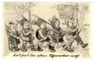 Kriegspostkarte Nr. 87, "Das sind die alten Schwerter noch!"